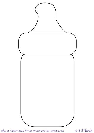 Baby Bottle Template   Designer Resources