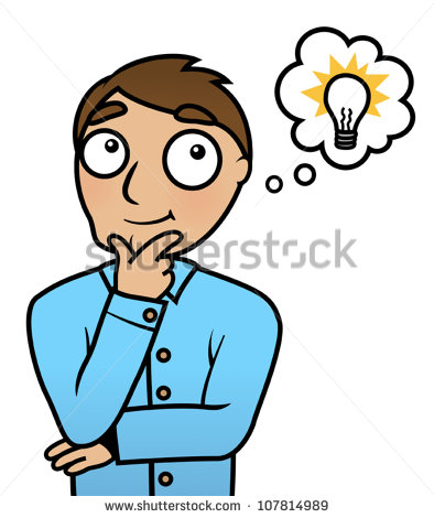 Man With Light Bulb In Speech Bubble Representing Idea   Stock Vector
