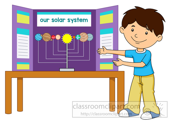 Shows His Science Fair Project Board Clipart 59735   Classroom Clipart