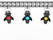 Stage Light Clipart Stage Lights On White Isolated