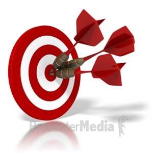 On Target Darts   A Powerpoint Template From Presentermedia Com