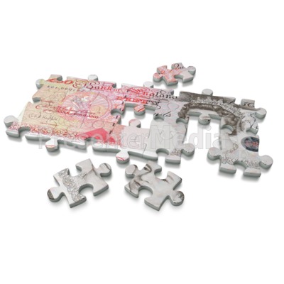 Pound Puzzle   Business And Finance   Great Clipart For Presentations