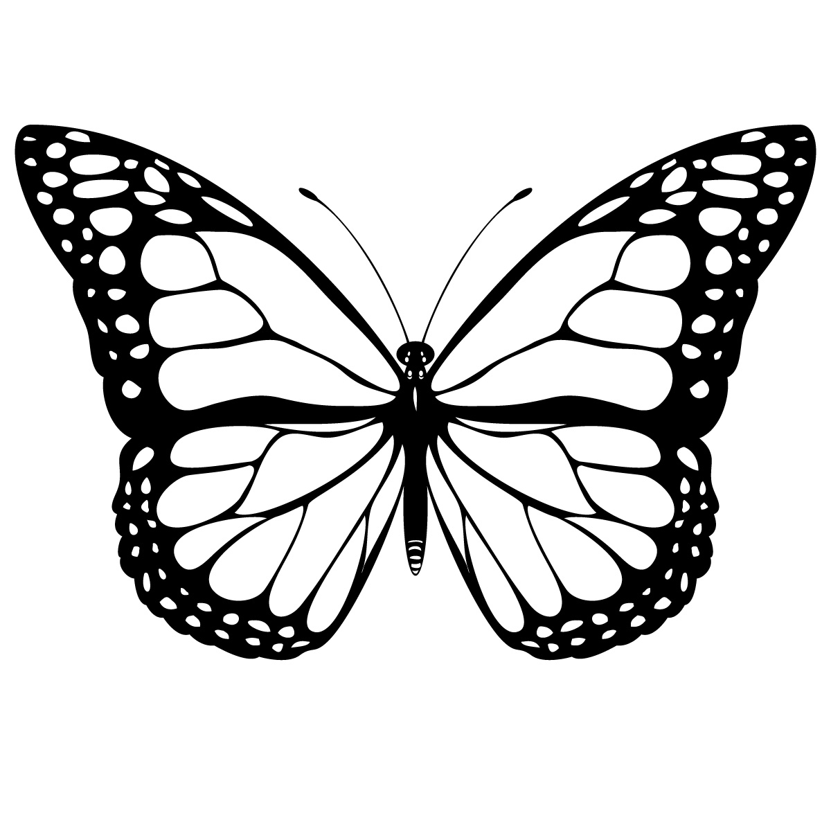 This Drawing Of A Butterfly Is Also An Icon As It Physically Resembles
