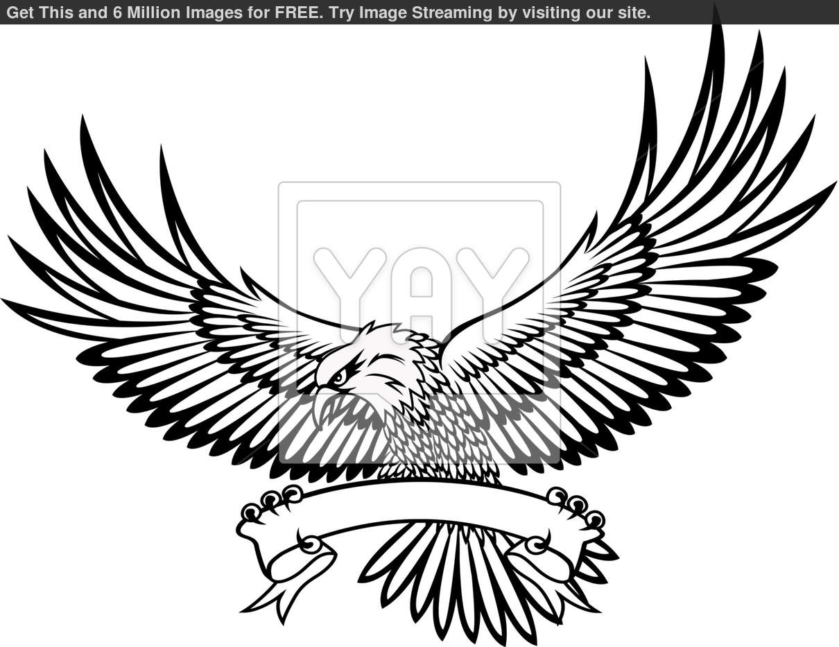 Royalty Free Vector Of Vector Illustration Of Eagle Emblem