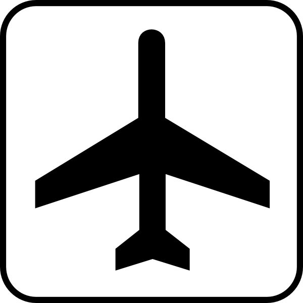 Map Symbol Plane Clip Art At Clker Com   Vector Clip Art Online