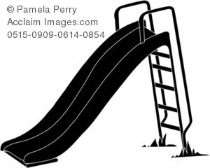 Of A Playground Slide In Black And White   Acclaim Stock Photography
