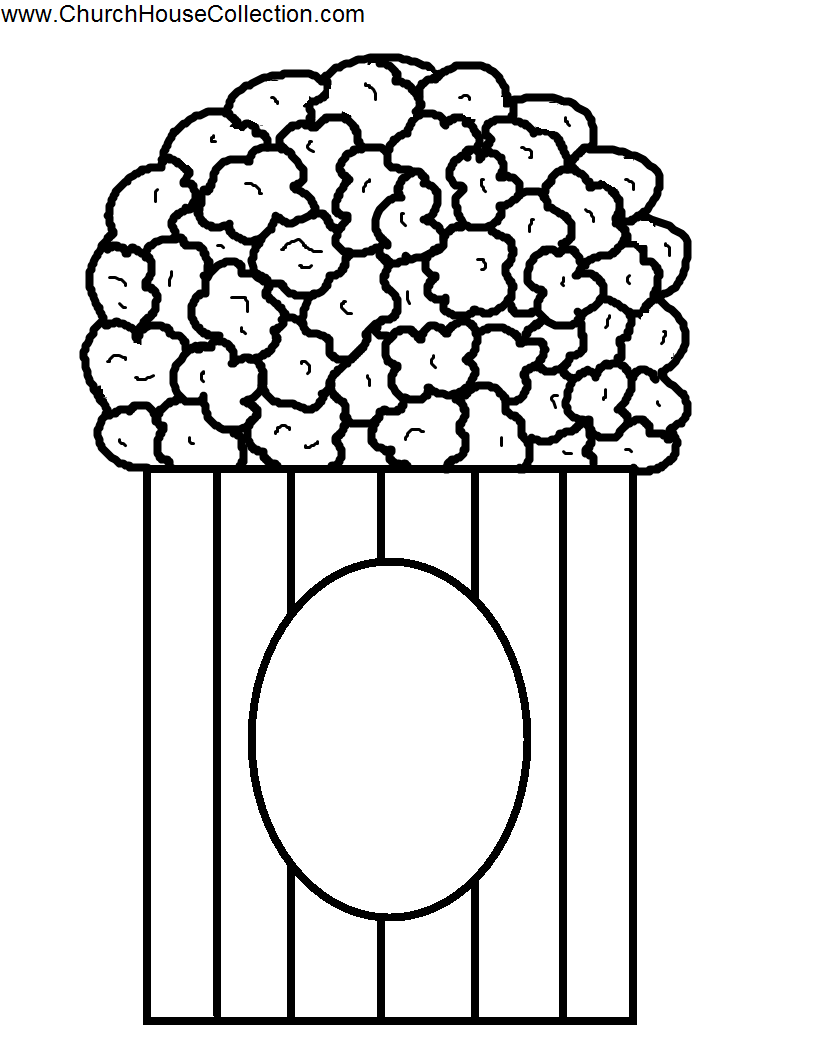 Go Back   Images For   Popcorn Clipart Black And White