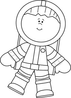 Black And White Boy Astronaut Floating Floating More