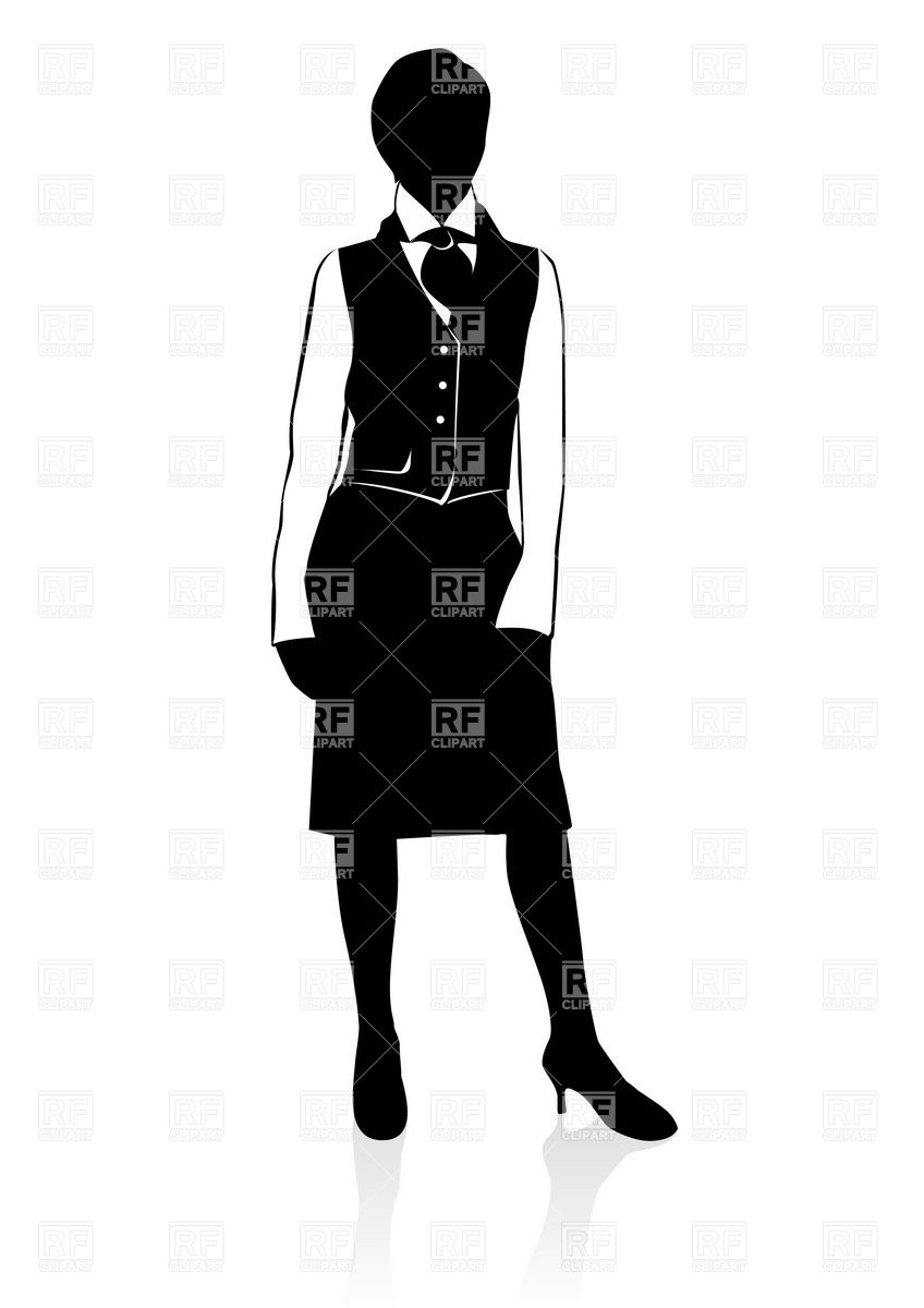 Businesswoman Silhouette Download Royalty Free Vector Clipart  Eps