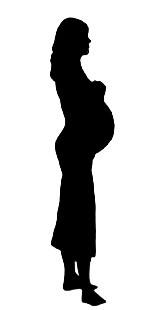 Pregnant Woman Silhouette Clip Art Free