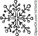 Snowflake Black And White Clipart Clipart Black And White