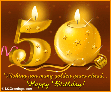 Wish A Happy 50th Birthday  Free Milestones Ecards Greeting Cards