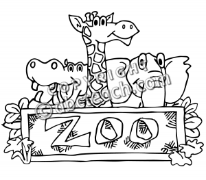 Animals Illustration Black And White Illustration Animal Clip Art Zoo