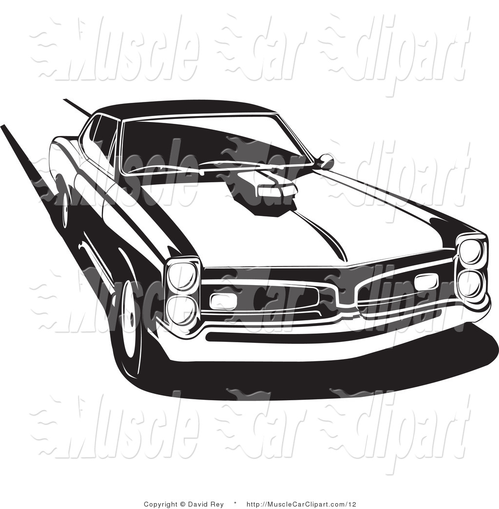 Classic Car Clipart Black And White Impala Clip Art