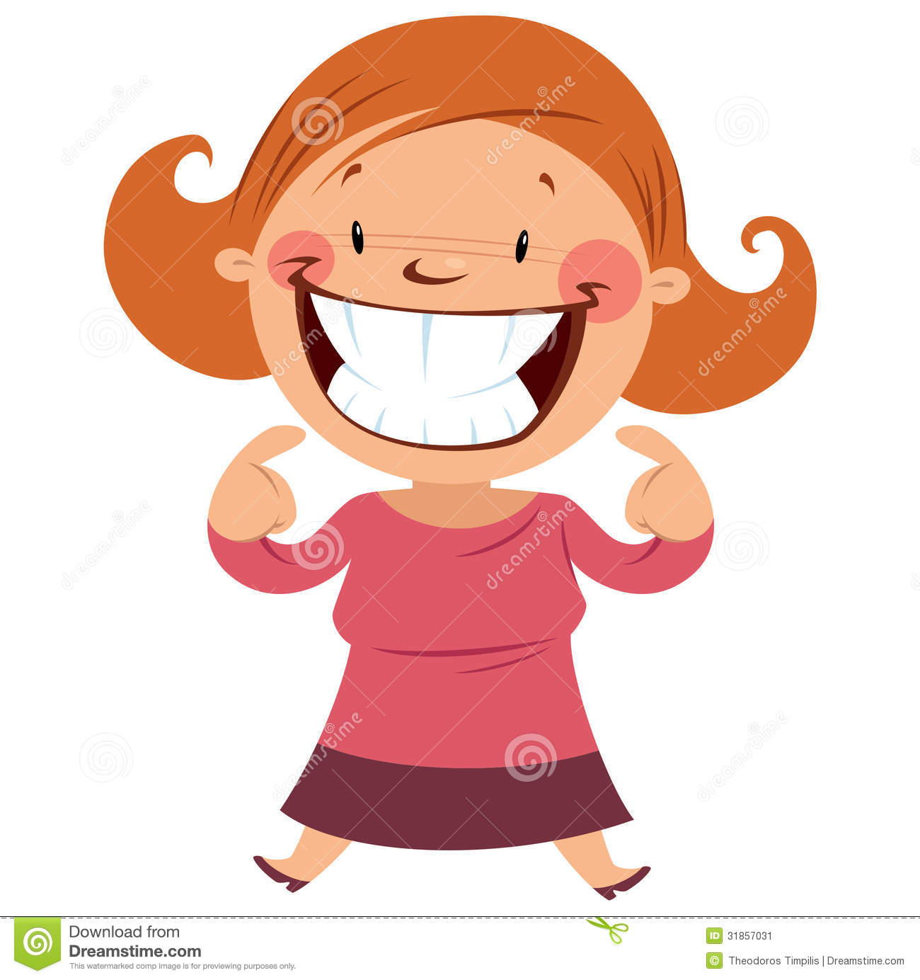 Happy Woman Smiling Showing Her Smile And Teeth Stock Image   Image