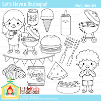 Summer Fun Clipart Black And White Let S Have A Barbeque