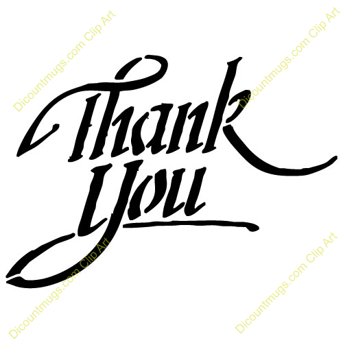 Thank You Clip Art Black And White   Clipart Panda   Free Clipart