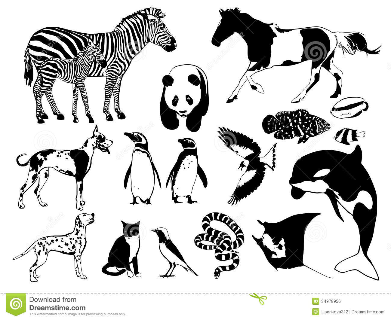 Zoo Sign Clip Art Black And White Black And White Animals