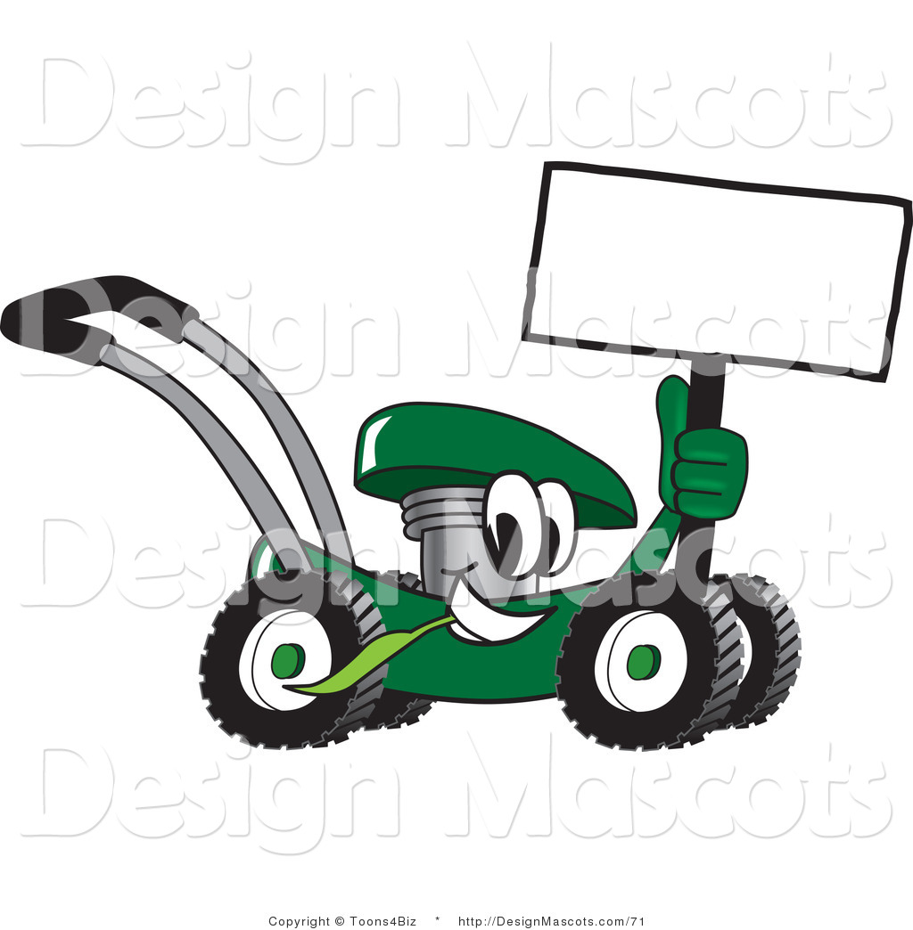 Cartoon Lawn Mower Clipart 2 Red Clip Art