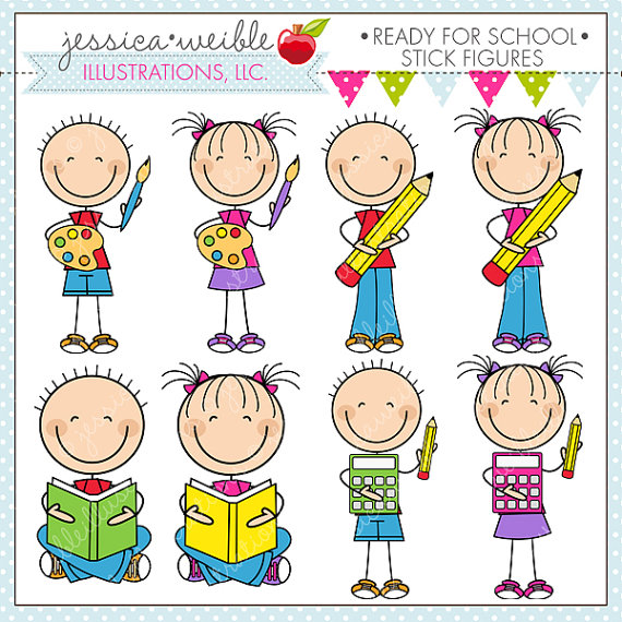 Cute Digital Clipart For Commercial Or Personal Use School Clipart