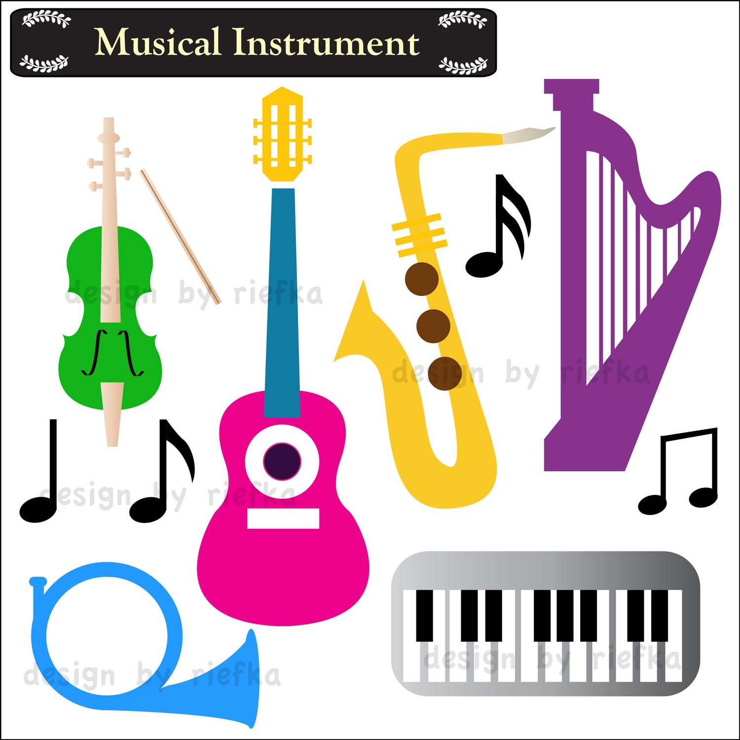 Music Instrument Clipart   Clipart Panda   Free Clipart Images
