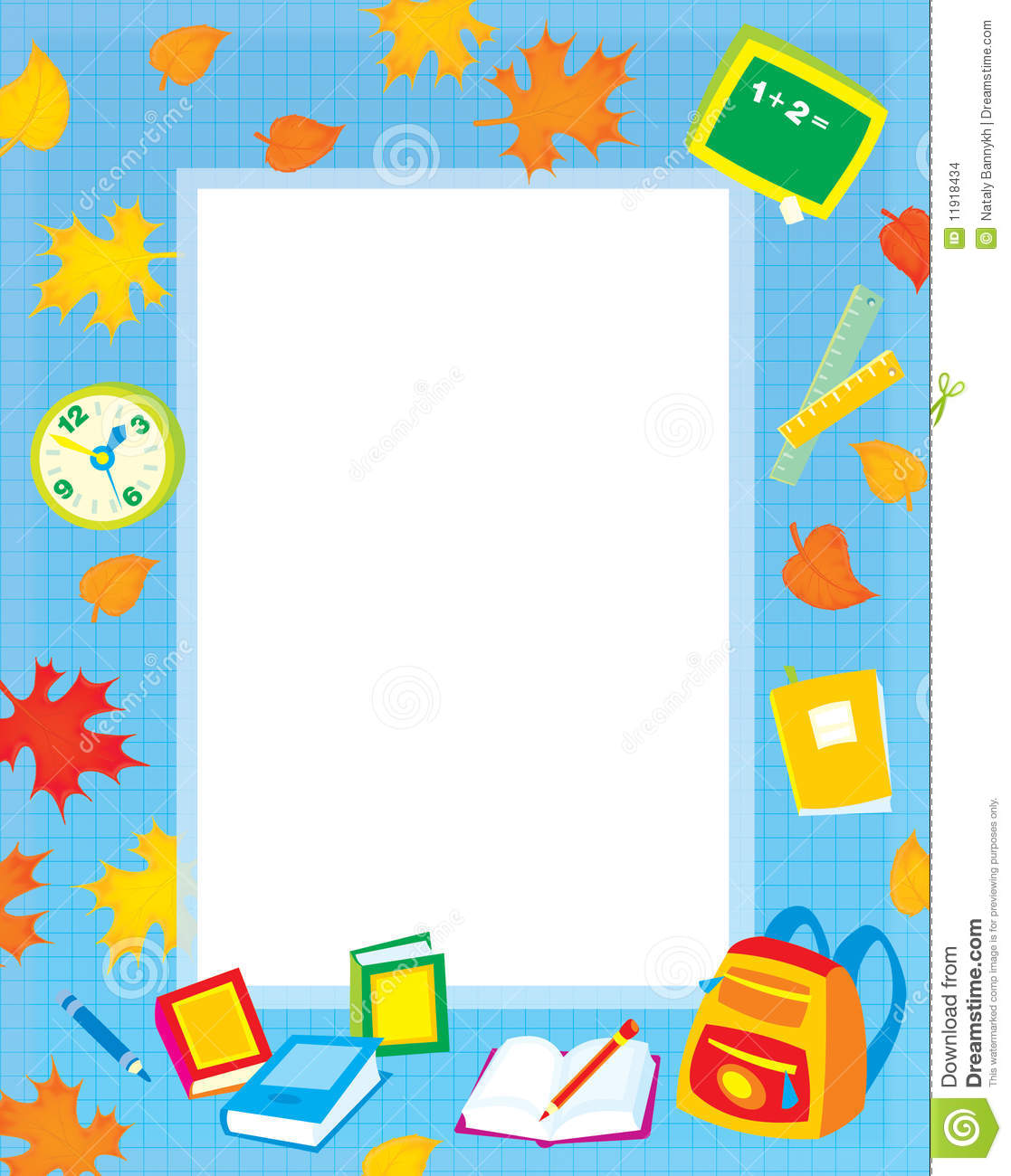 School Clip Art Borders And Frames   School Clipart