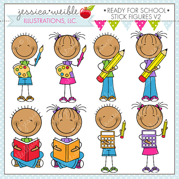 V2 Cute Digital Clipart For Commercial Or Personal Use School Clipart