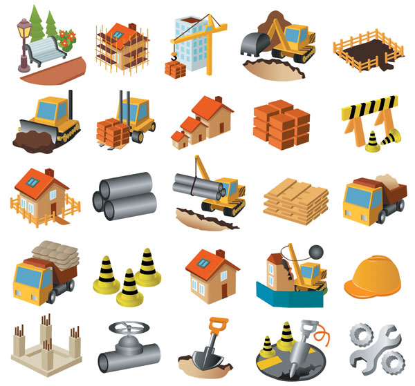 Architectural Theme Icon Vector Material Download Free Vectorpsd