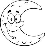 Moon And Stars Clipart Black And White   Clipart Panda   Free Clipart
