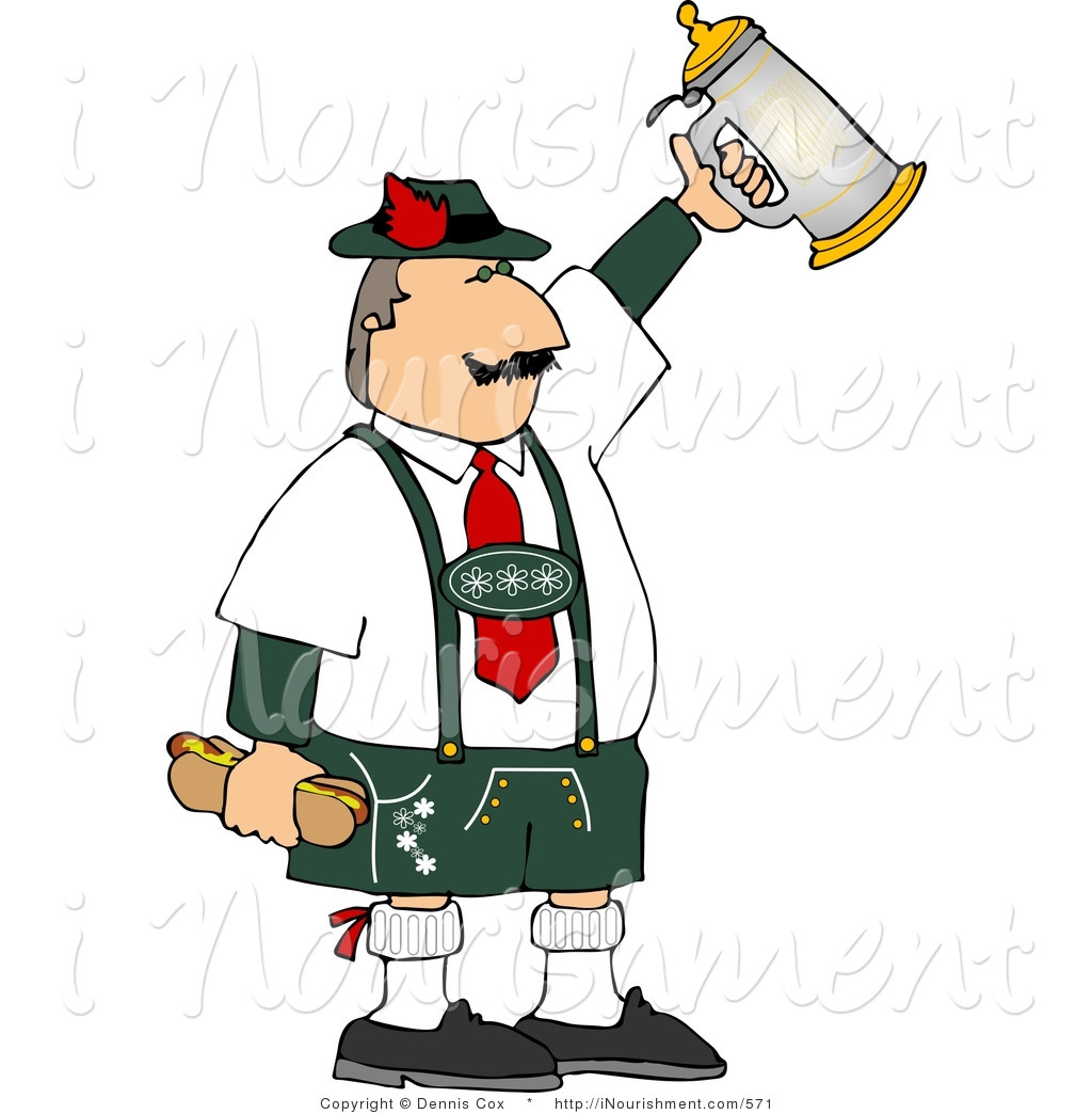 German Beer Stein Clipart Clipart Of A Middle Aged