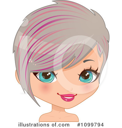 Royalty Free  Rf  Hairstyle Clipart Illustration  1099794 By Melisende