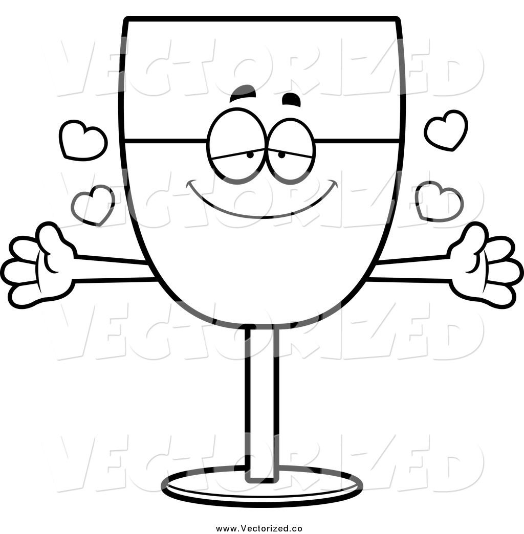 Alcohol Clipart Black And White Royalty Free Clipart Of A