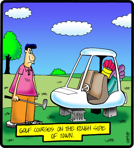 Cartoon  Bad Golf Courses  Medium  By Cartertoons Tagged Golfsports