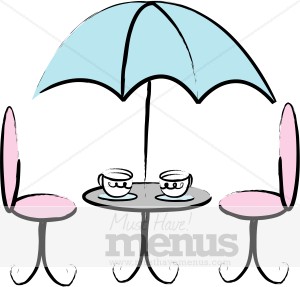 French Cafe Table Clipart   Cafe Clipart
