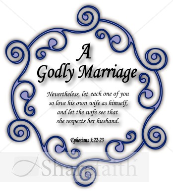 Godly Marriage   Christian Wedding Clipart