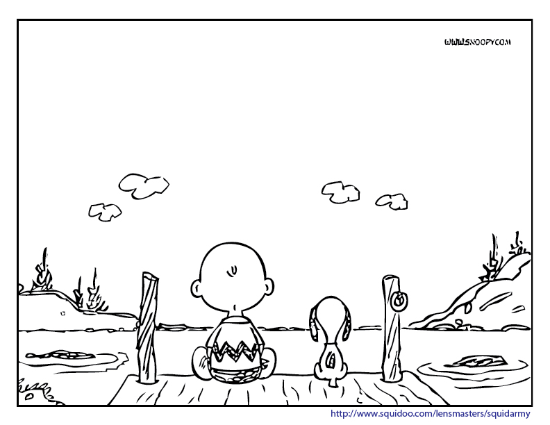 Snoopy And Charlie Brown Coloring Pages Jpg