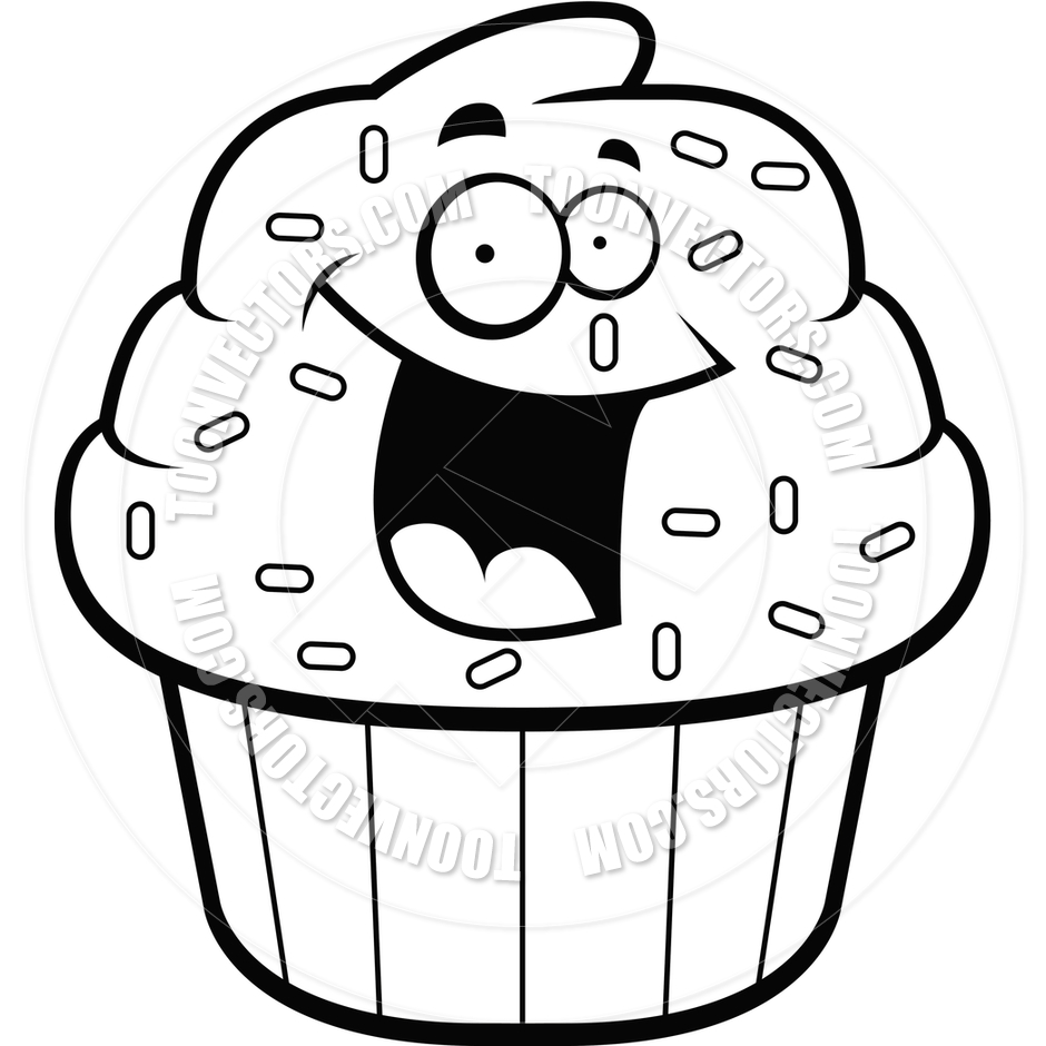 Cupcake Clip Art Black And White   Clipart Panda   Free Clipart Images