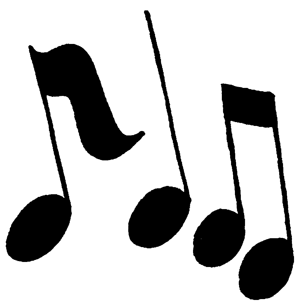 Music Notes Clip Art Black And White