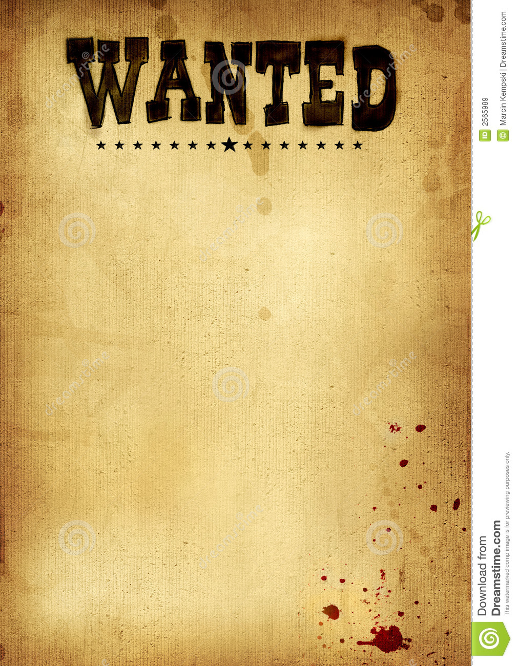 Poster Wanted Royalty Free Stock Images   Image  2565989
