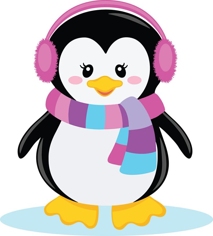 Ppbn Designs   Pixel Paper Prints  Girl Penguin With Scarf  0 50