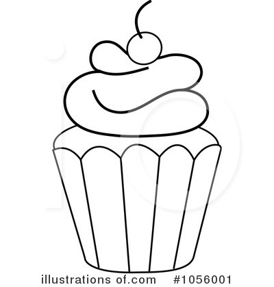 Royalty Free  Rf  Cupcake Clipart Illustration By Pams Clipart   Stock