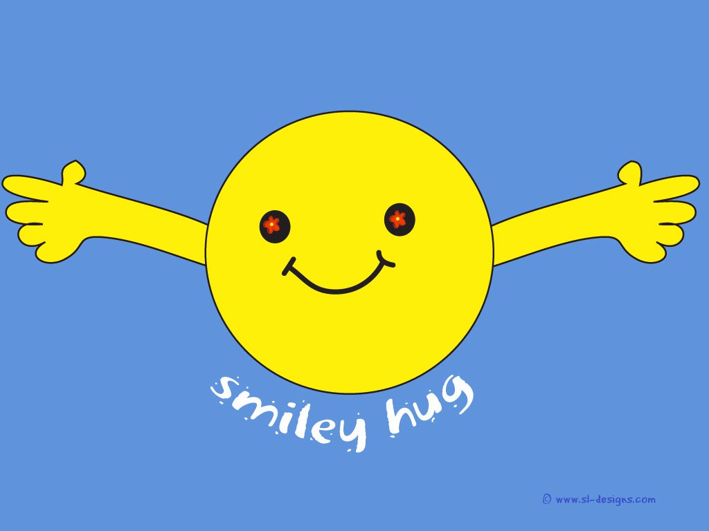 Smiley Hug Clip Art