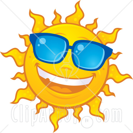 Smiling Sun With Sunglasses   Clipart Panda   Free Clipart Images
