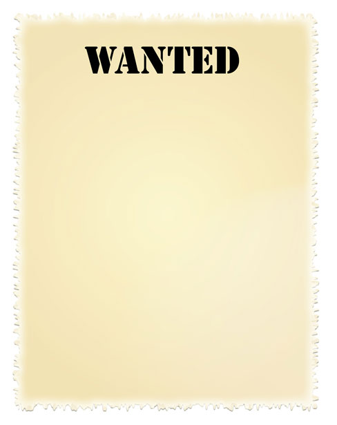 Wanted Poster Clip Art By Karen Arnold