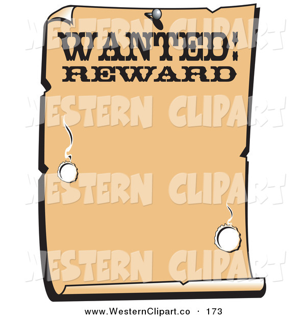 Western Wanted Poster Clip Art Pictures