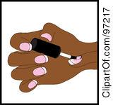 Painting Nails Clip Art Black And White Royalty Free Rf Clipart