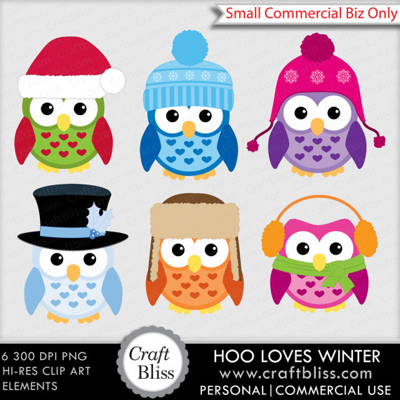 Sale  Winter Hat Owl Clip Art Free No Credit Required License Hoo
