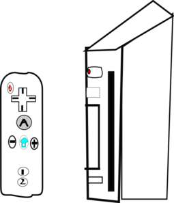 Wii Device With Joystick Clip Art At Clker Com   Vector Clip Art