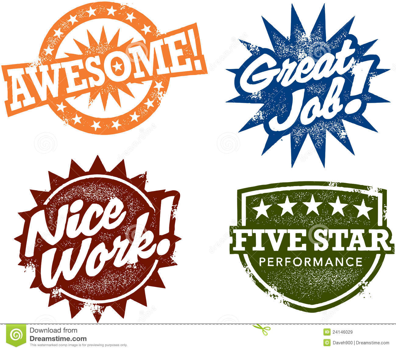Awesome Performance Reward Stamps Royalty Free Stock Images   Image