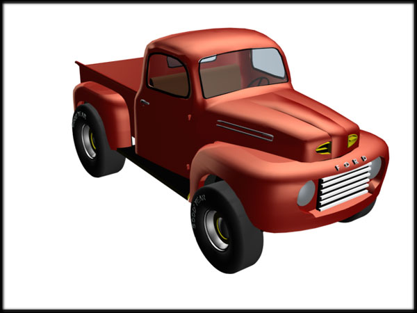 Ford Pick Up Truck 1948 Concept Truck   3ds  3d Studio Software
